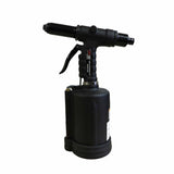A black Zippair hydraulic riveter with a pistol handle and a forged aluminum head.
